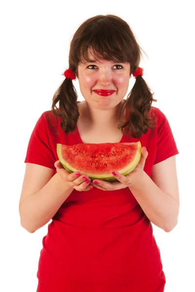 Comer melón —  Fotos de Stock