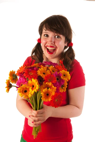 Getting colorful flowers — Stock Photo, Image