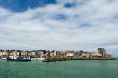 Harbor in Dieppe clipart