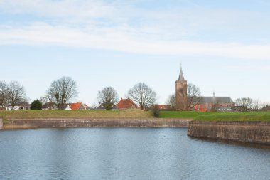 Fortress Naarden in Holland clipart