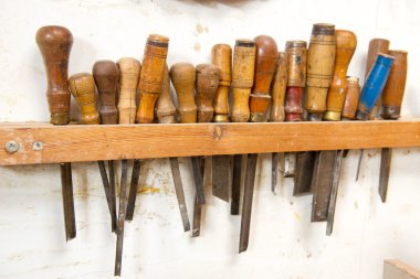 Old work tools clipart