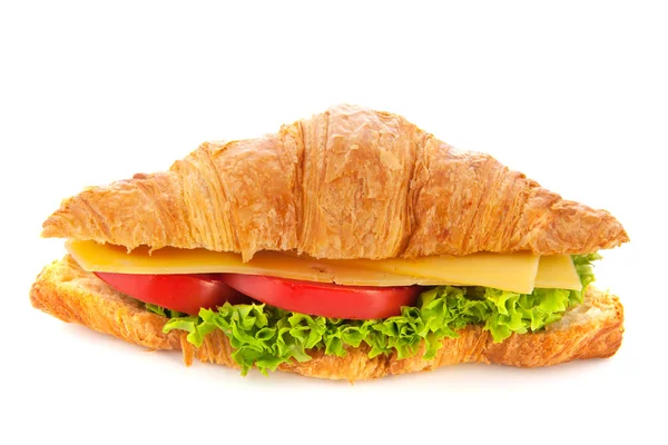 Fresh croissant with cheese — Stock Photo, Image