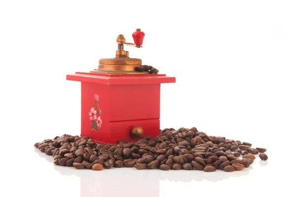 Moedor de café vermelho — Fotografia de Stock