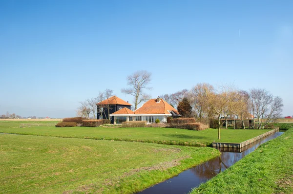 Dutch landscape on island — Stock Photo, Image