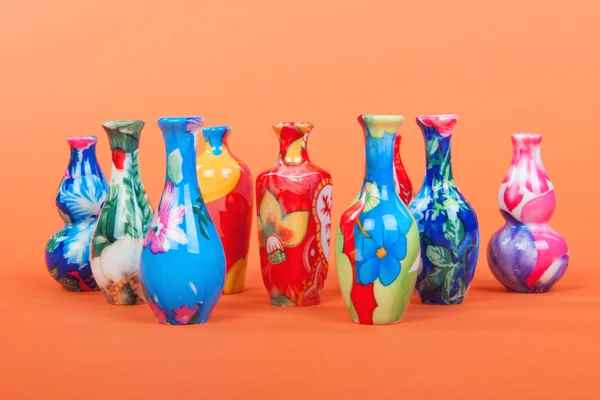 Барвисті вази — стокове фото