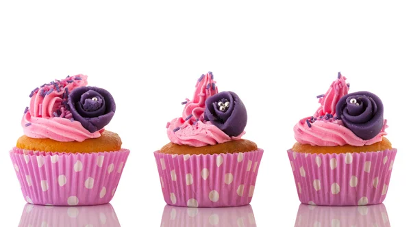 Roze cupcakes — Stockfoto