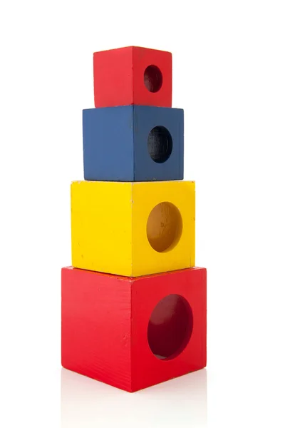 Trä leksak block — Stockfoto