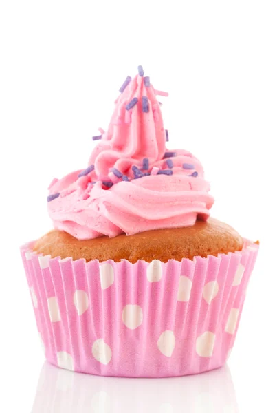 Pink cupcake Stock Photo