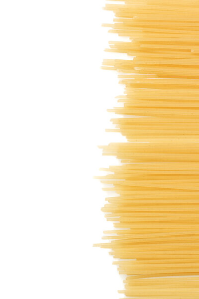 Uncooked Italian spaghetti