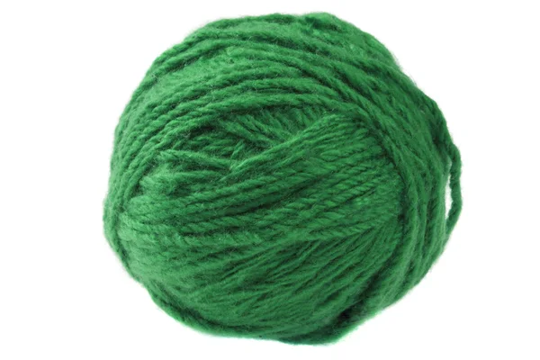 海緑毛糸の玉 — ストック写真