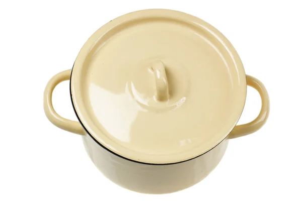 Pot on white — Stock Photo, Image