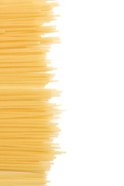 Uncooked Italian spaghetti