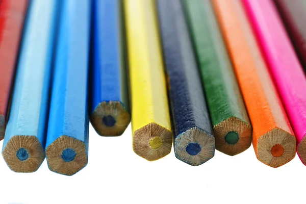 许多不同的彩色的铅笔 — 图库照片