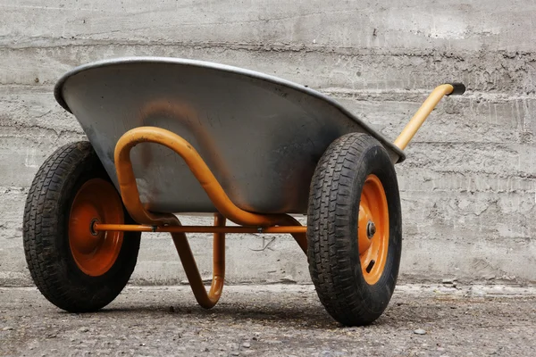Orange farmer's two wheelbarrow — Stock Photo, Image