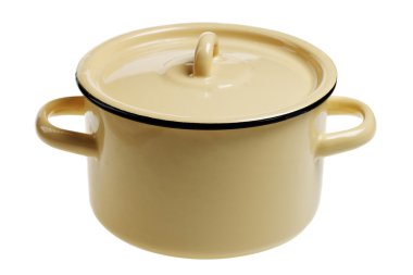 Pot on white. clipart