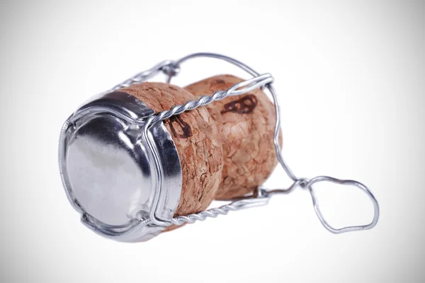 stock image Sparkling wine cork opened