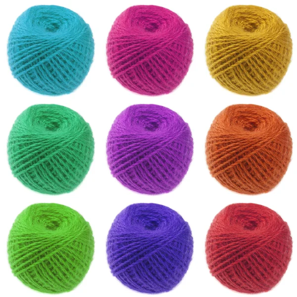 色の毛糸のボール — ストック写真