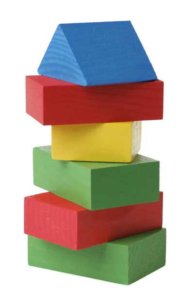 Wooden blocks constriction. — Stock Photo, Image