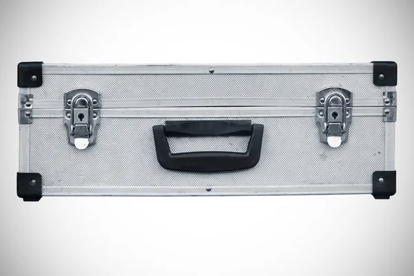 Використані алюмінієві чемодан — стокове фото