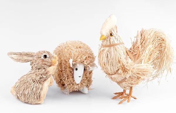 Hase, Schaf und Hahn — Stockfoto