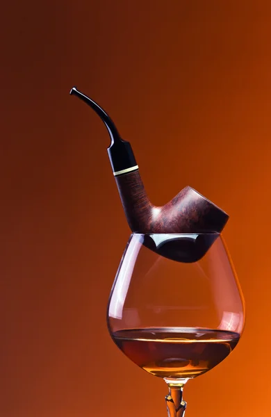 Cognac et pipe — Photo