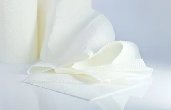 Serviette en papier blanc — Photo