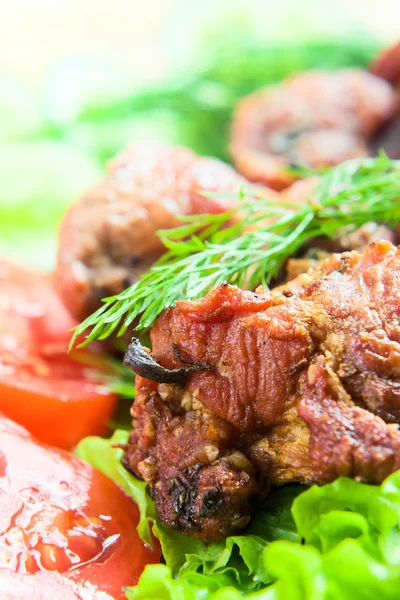 Kebab กับผัก — ภาพถ่ายสต็อก