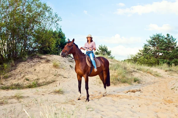 Cowgirl — Stockfoto