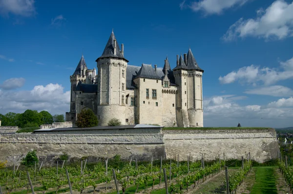 Burg von Samur über der Loire — Stockfoto