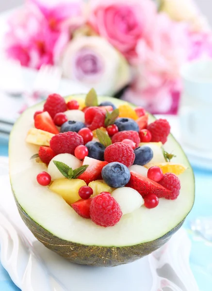Meloun ovocný salát — Stock fotografie