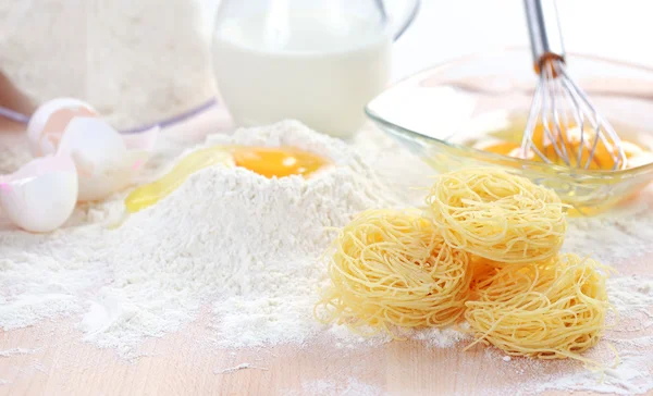 Baking ingredients for pasta — Stock Photo, Image