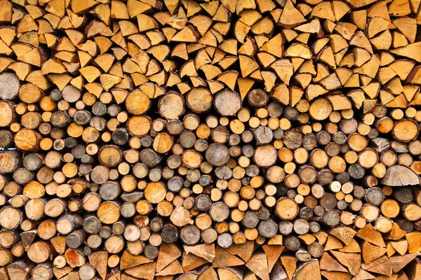 Kışa hazır odun yığını — Stok fotoğraf