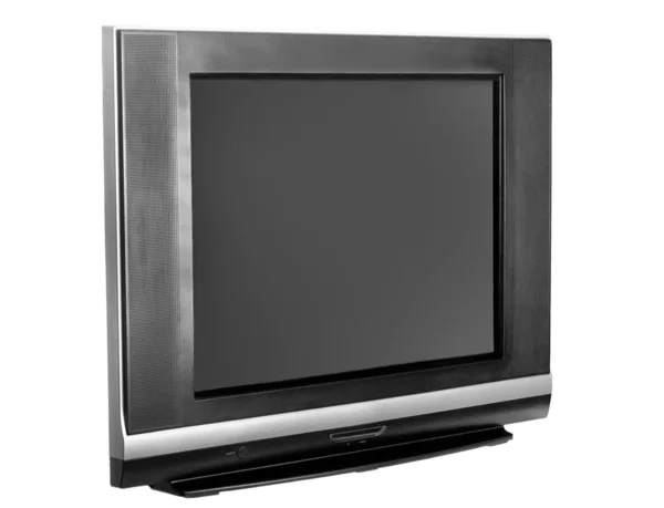 TV set isolated over white — Stock Photo, Image