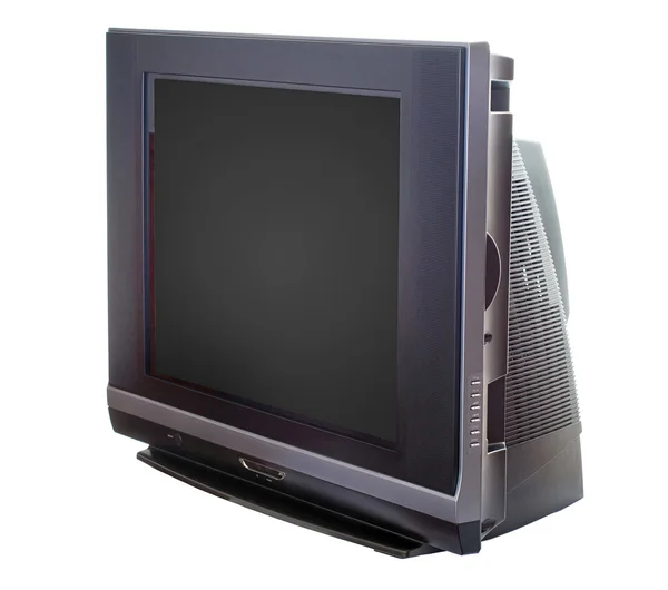 TV conjunto isolado sobre branco — Fotografia de Stock