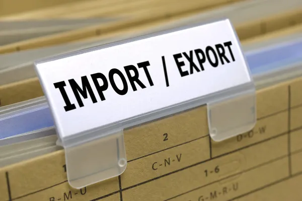 Importovat export — Stock fotografie