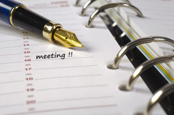 Meeting date — Stock Photo, Image