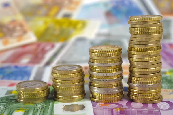 Euro stack — Stock Photo, Image
