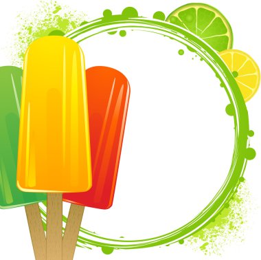 Ice lolly border clipart