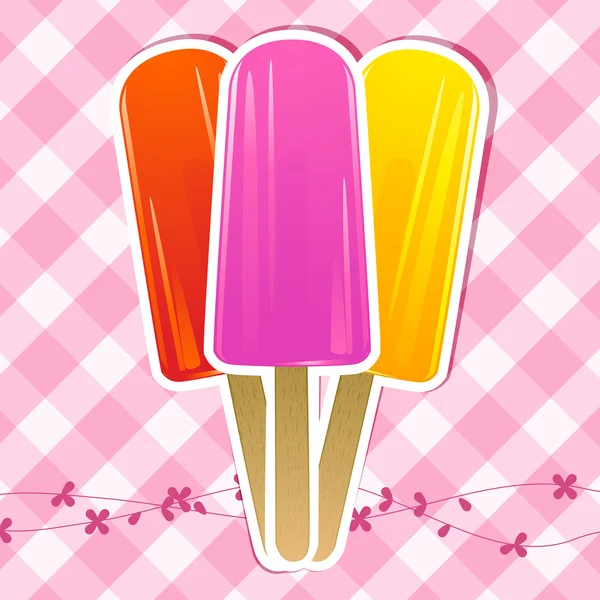 Glace fond lolly — Image vectorielle