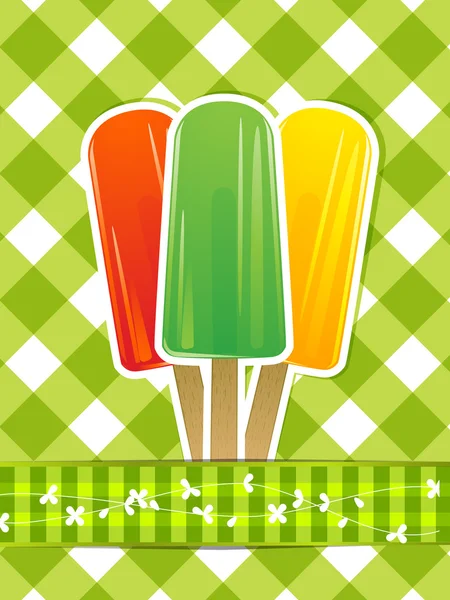 Ice lolly background — Stock Vector