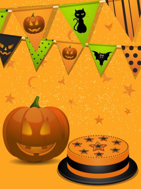 Halloween party background2 clipart