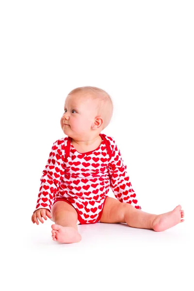 Estudio de tiro de baby sit —  Fotos de Stock