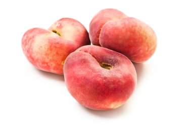 Sweet flat peaches clipart