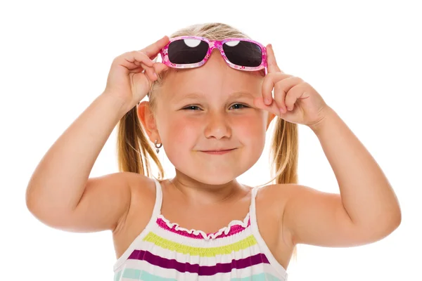 Ragazzina in occhiali da sole — Foto Stock