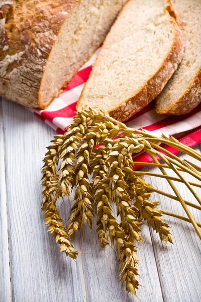 小麦和面包 — 图库照片