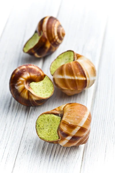 法式蜗牛黄油和欧芹 — 图库照片