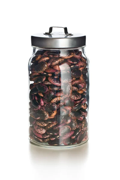 Red beans in a jar — Stock Photo, Image