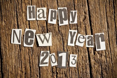 New Year wishes clipart