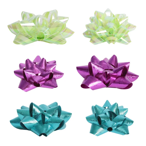 Set of beautiful colourful bows. — Stock Photo, Image