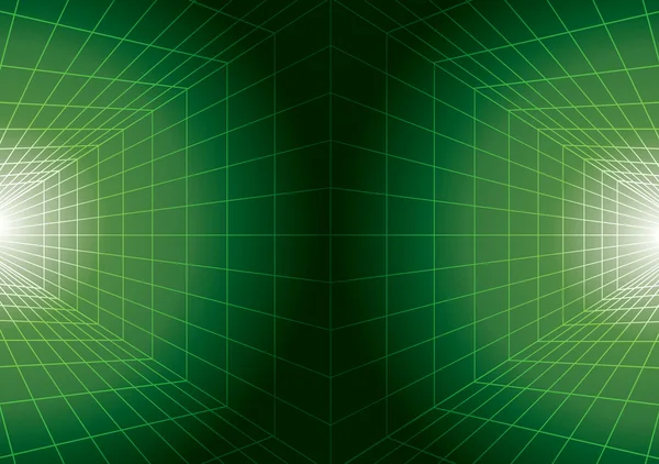 Digitale futuristische groene achtergrond — Stockvector